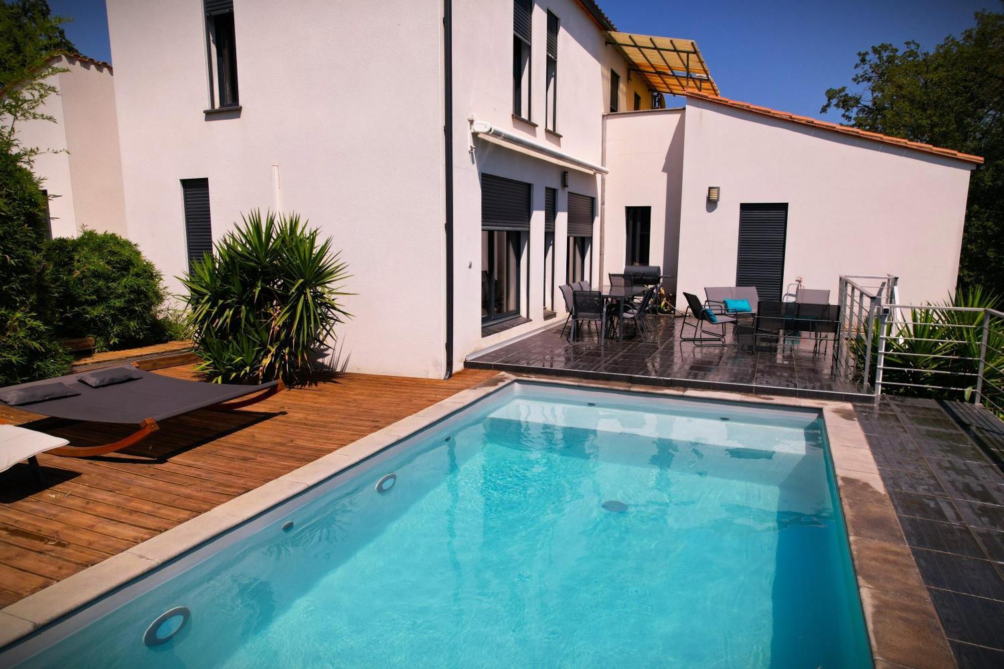 Villa Contemporaine, Jardin Mediterraneen Et Piscine Privee Saint-Jean-Pla-de-Corts المظهر الخارجي الصورة